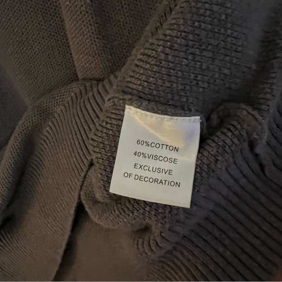 TailorByrd Collection mens long sleeve knit 1/4 quarter zip sweater | size large - Picture 7 of 12